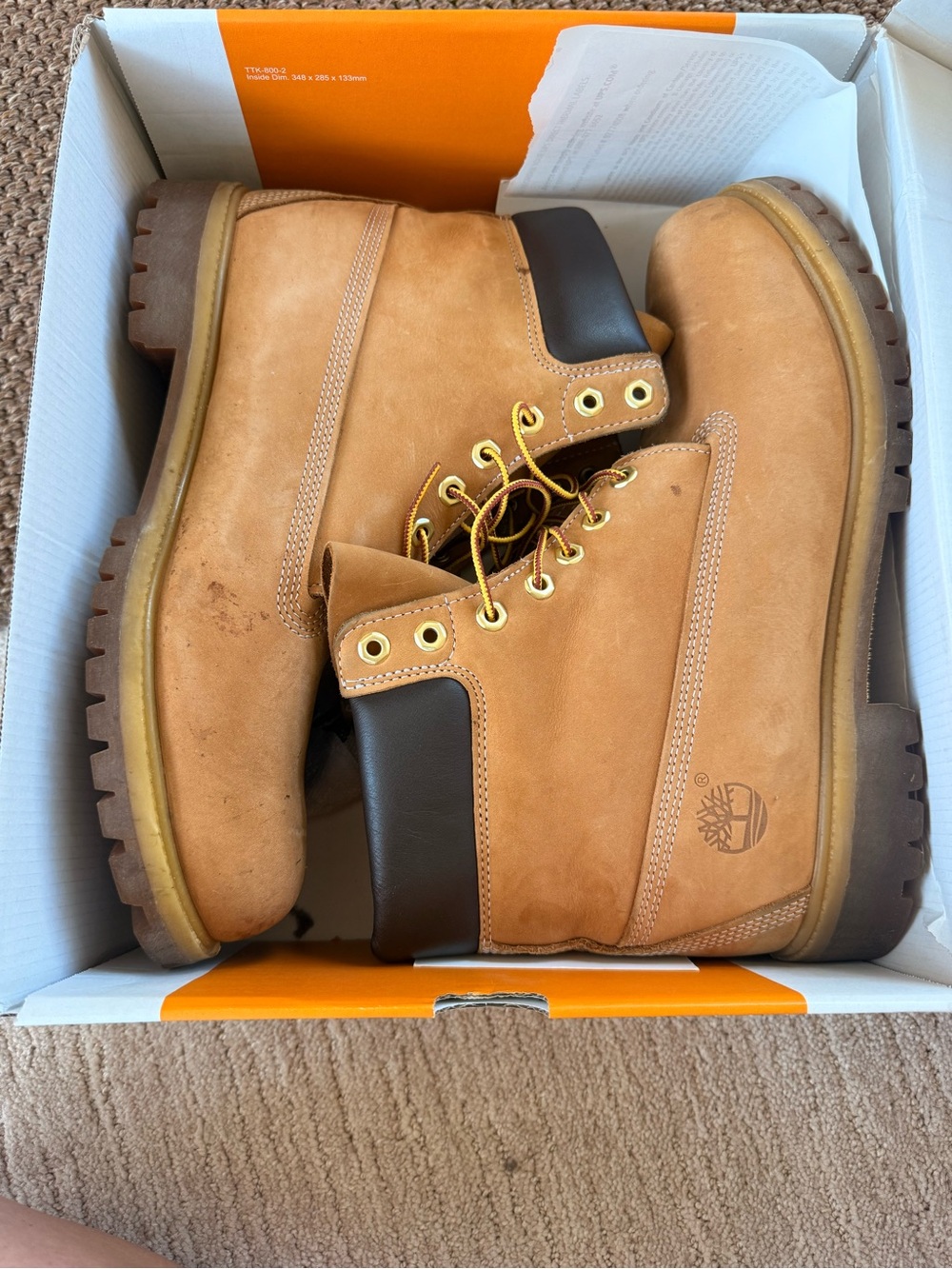 Timberland Wheat Nubuck Yellow-Brown Men's Work Boots